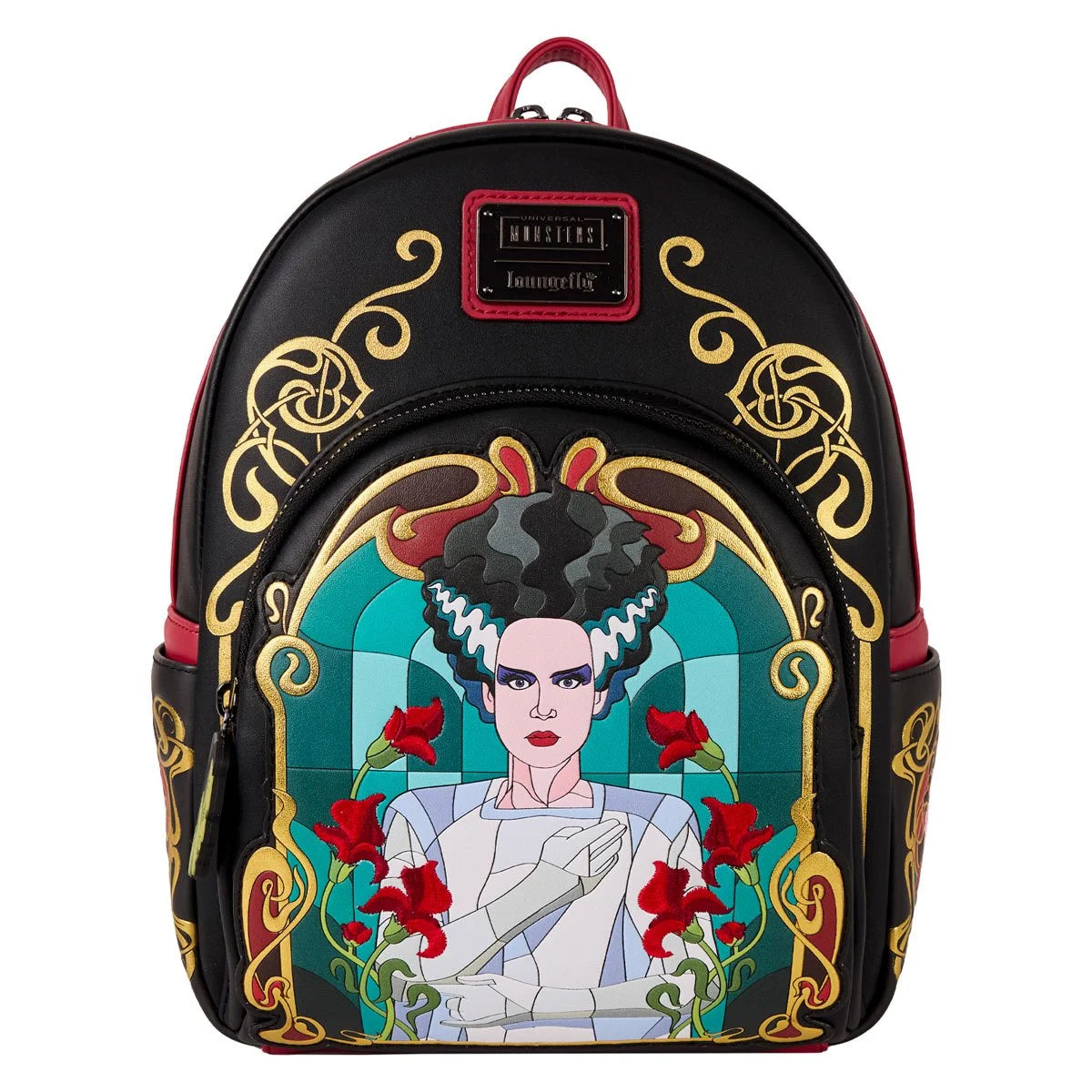 Loungefly Universal Monsters Bride of Frankenstein Stained Glass Mini-Backpack