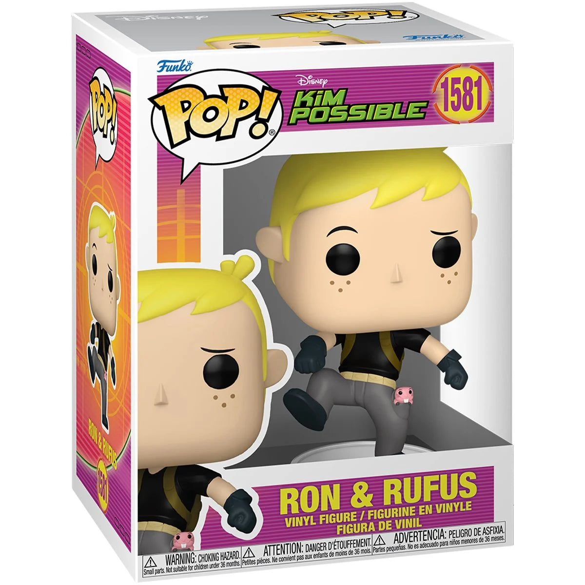 Funko Pop Kim Possible: Ron & Rufus (1581)