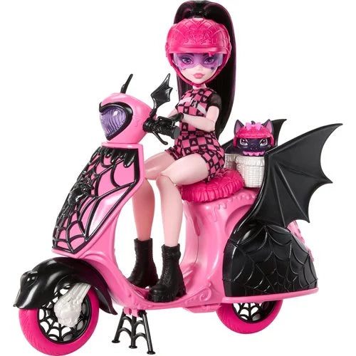 Mattel Monster High Draculaura Vamptastic: Scooter Doll And Vehicle Playset