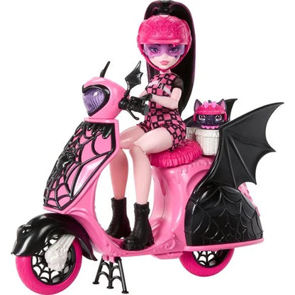 Mattel Monster High Draculaura Vamptastic: Scooter Doll And Vehicle Playset