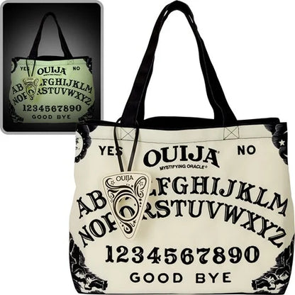 Loungefly Ouija Board Oversize Glow-in-the-Dark Canvas Tote Bag