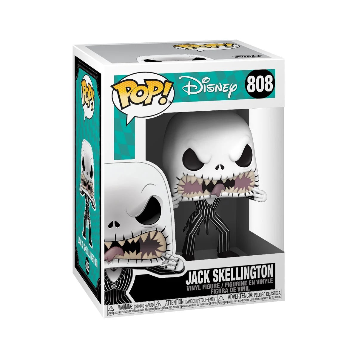Funko Pop The Nightmare Before Christmas: Jack Skellington Scary Face (808)