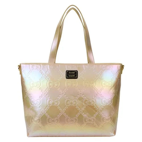 Loungefly Hello Kitty 50th Anniversary Gold Tote Bag