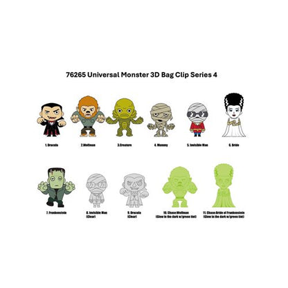 Monogram Foam Bag Clip: Universal Monsters Series 4 - Individual Sorpresa