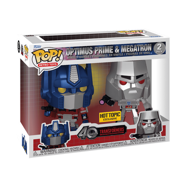 Funko Pop Transformers: Optimus Prime & Megatron 2-pack - Hot Topic Exclusive