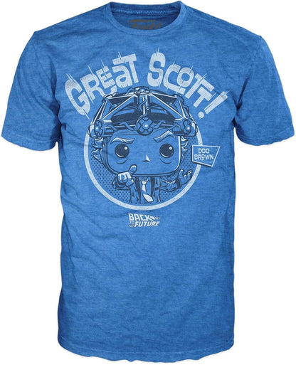 Funko Pop Back to the Future: Doc With Helmet Glows-in-the-Dark + Tee shirt (959)