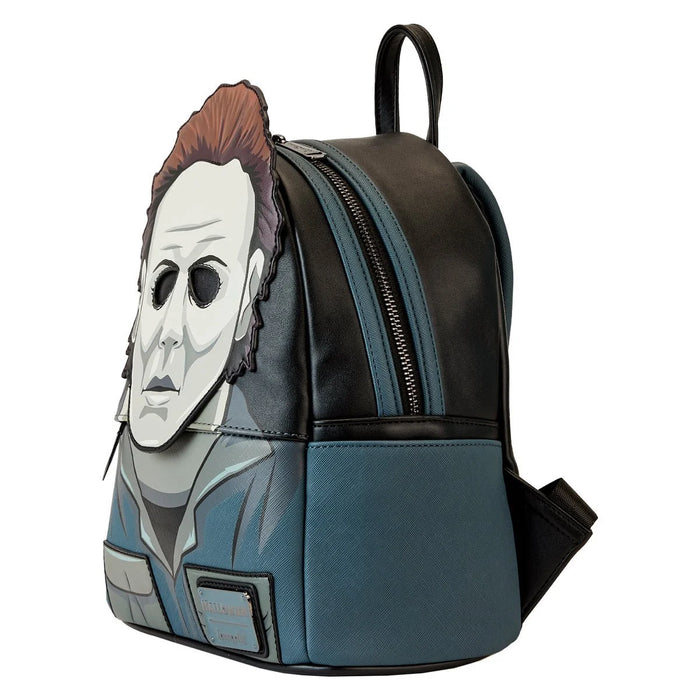 PREVENTA Loungefly Halloween Michael Myers Cosplay Glow-in-the-Dark Mini-Backpack