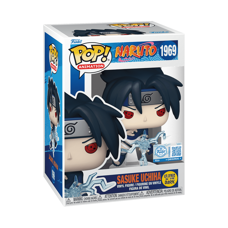Funko Pop Naruto Sasuke Uchiha Glow-In-The-Dark - Exclusive (1969)