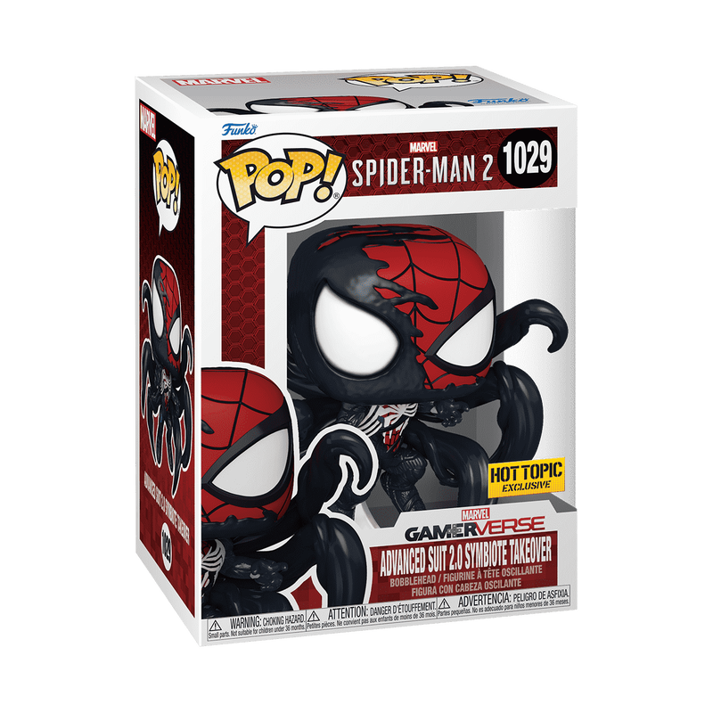 PREVENTA Funko Pop Spider-Man 2: Advanced Suit 2.0 Symbiote Takeover - Hot Topic Exclusive (1029)