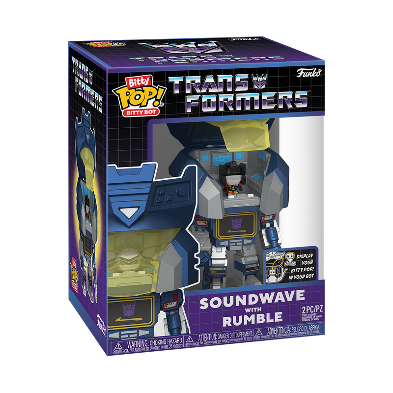 Bitty Funko Pop Bitty Bot Transformers: Soundwave With Rumble