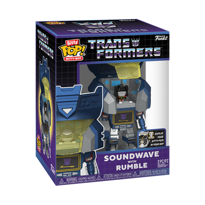 Bitty Funko Pop Bitty Bot Transformers: Soundwave With Rumble