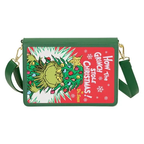 Loungefly Dr. Seuss Grinch Holiday Coloring Book Crossbody Bag
