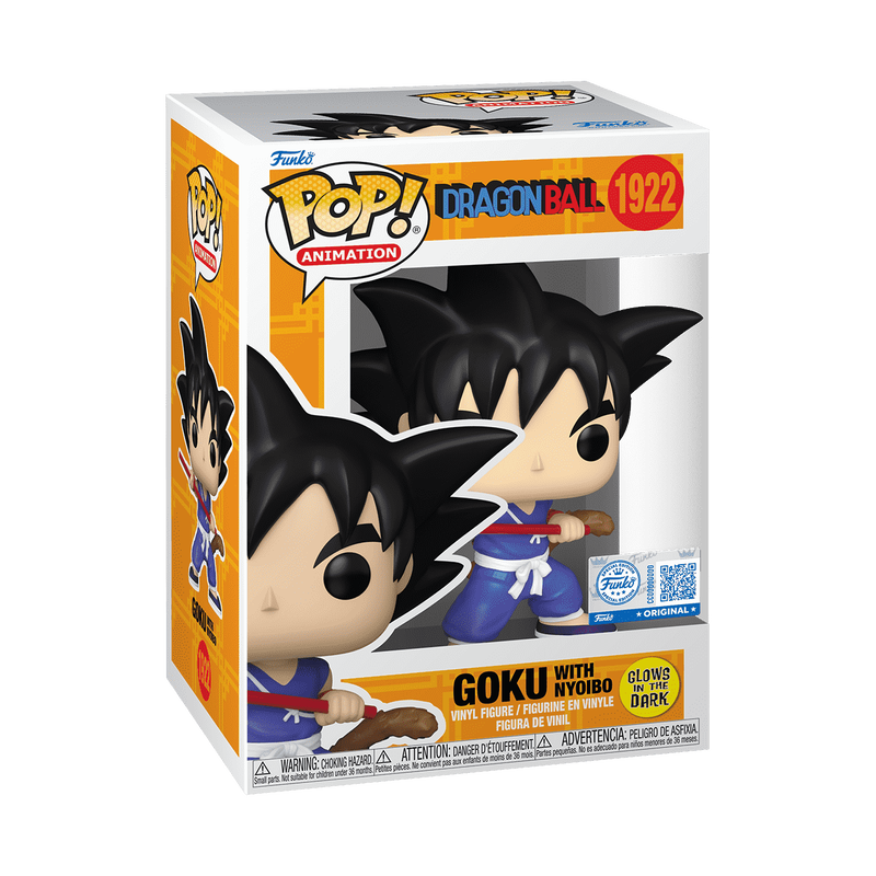 Funko Pop Dragon Ball: Goku with Nyoibo Glow-In-the-Dark -Exclusive (1922)
