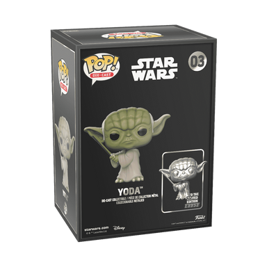 Funko Pop Die-Cast Star Wars: Yoda With Lightsaber - Funkoshop Exclusive (03)