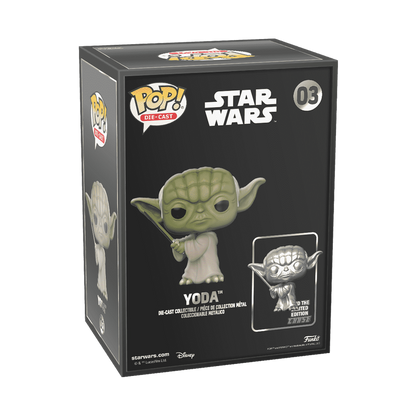 Funko Pop Die-Cast Star Wars: Yoda With Lightsaber - Funkoshop