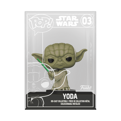 Funko Pop Die-Cast Star Wars: Yoda With Lightsaber - Funkoshop Exclusive (03)