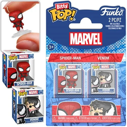 Funko Bitty Pop: Marvel Spider-Man - Spider-Man y Venom 2 Pack