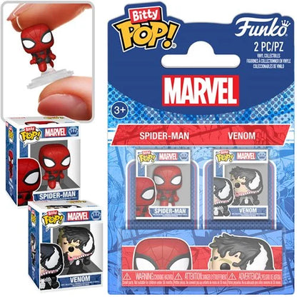 Funko Bitty Pop: Marvel Spider-Man - Spider-Man y Venom 2 Pack