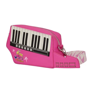Loungefly Jem and the Holograms Figural Keytar Glow-in-the-Dark Crossbody Bag