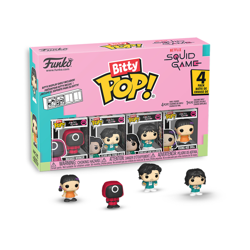 Funko Bitty Pop: Netflix El Juego Del Calamar - Red Guard 4 Pack