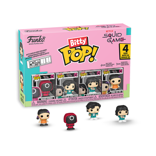 Funko Bitty Pop: Netflix El Juego Del Calamar - Red Guard 4 Pack