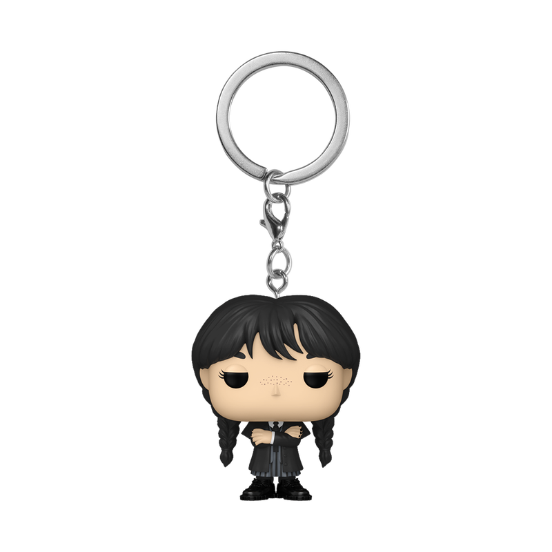 Funko Pop Keychain Wednesday: Wednesday Addams Black Coat