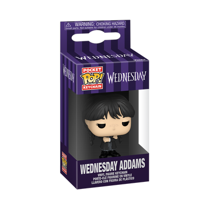 Funko Pop Keychain Wednesday: Wednesday Addams Black Coat