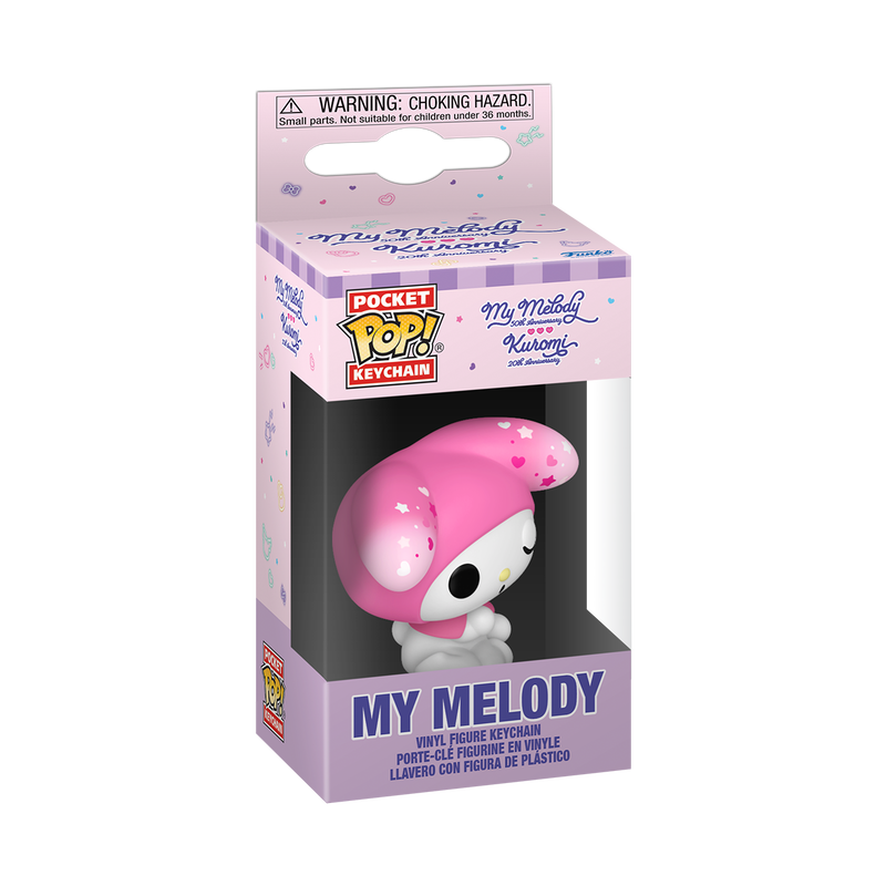 Funko Pop Keychain My Melody 50th Anniversary & Kuromi 20th Anniversary My Melody