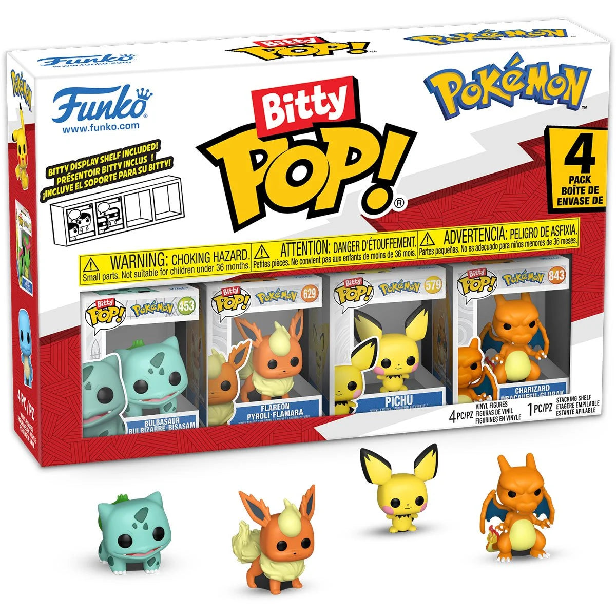 Funko Pop Bitty Pokemon: Bulbasaur 4-pack