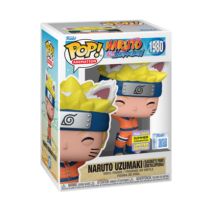 Funko Pop Naruto Shippuden: Naruto Uzumaki Sasuke’s Paw Encyclopedia - SDCC 2025 (1980)