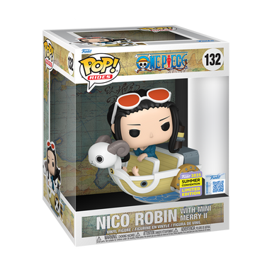 Funko Pop Rides Deluxe One Piece: Nico Robin with Mini Merry II - SDCC 2025 Exclusive (132)