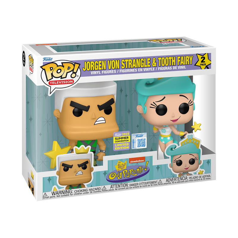 Funko Pop The Fairly OddParents: Jorgen Von Strangle & Tooth Fairy 2-Pack - SDCC 2025 Exclusive