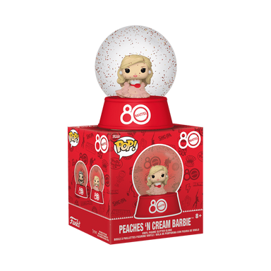 Funko Pop Mini Snow Globe Retro Toys: Peaches 'N Cream Barbie