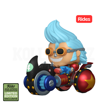 Funko Pop Rides Deluxe One Piece: Franky with Black Rhino FR-U 4 - ECCC 2026 Exclusive (144)