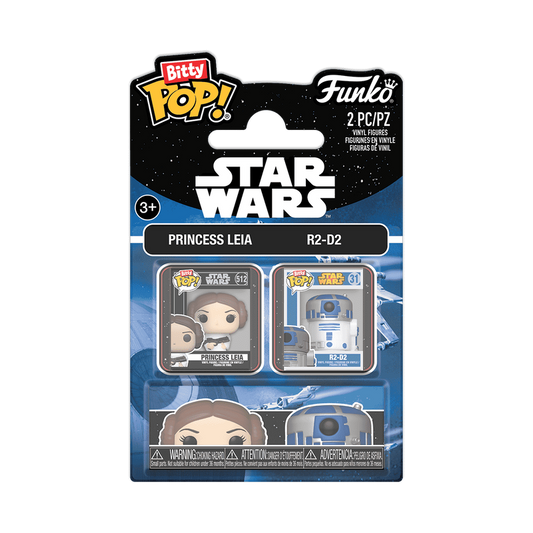 Funko Bitty Pop: Star Wars - Leia y R2D2 2 Pack