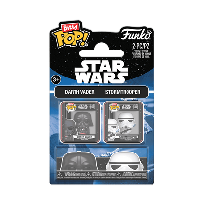 Funko Bitty Pop: Star Wars - Vader y Stormtrooper 2 Pack