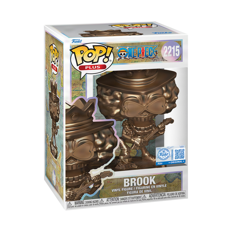 Funko Pop Plus One Piece: Brook Statue Bronze - 25th Anniversary Exclusive (2215)