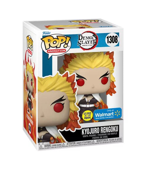 Funko Pop Demon Slayer: Kyojuro Rengoku Glows in the Dark - Walmart Exclusive (1308)