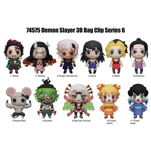 Monogram Foam Bag Clip: Demon Slayer Serie 6 - Individual Sorpresa