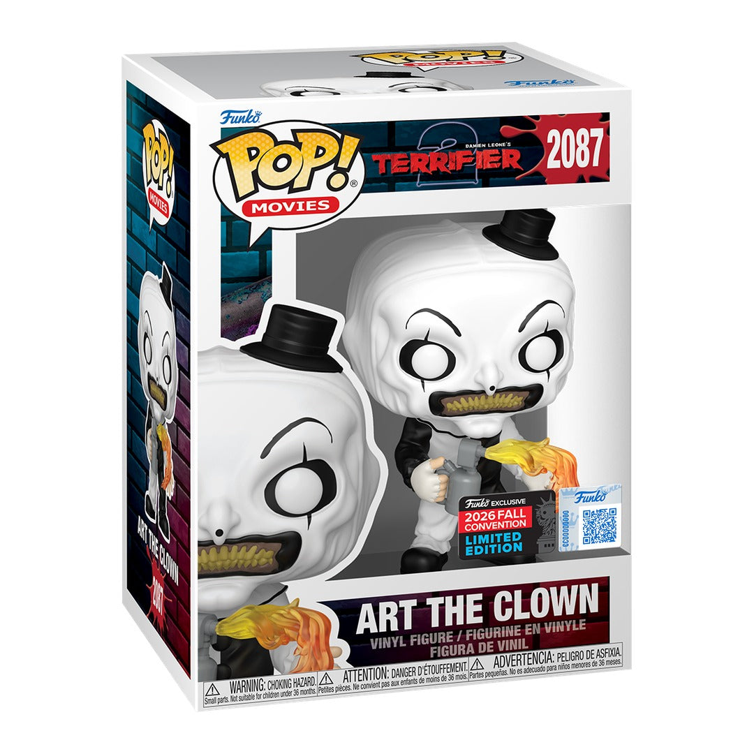 Funko Pop Terrifier: Art the Clown with Flamethrower - NYCC2026 Exclusive (2087)