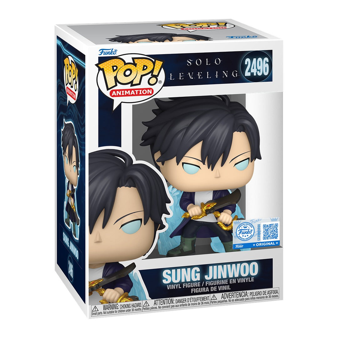 Funko Pop Solo Leveling: Sung Jinwoo Blue Aura - Exclusive (2496)