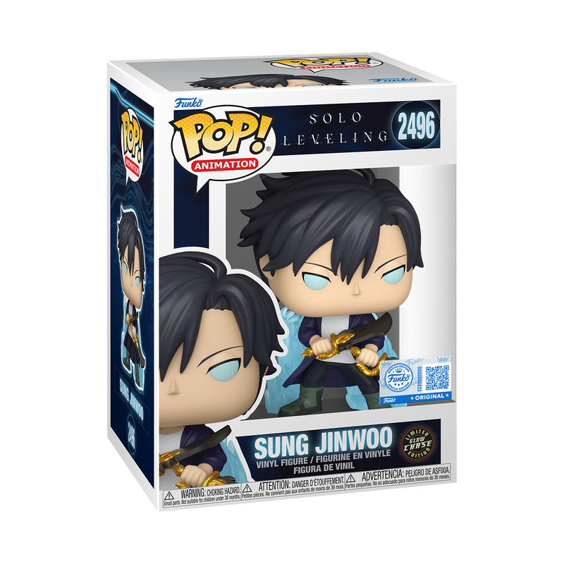 PREVENTA Funko Pop Solo Leveling: Sung Jinwoo Blue Aura - Exclusive (2496)