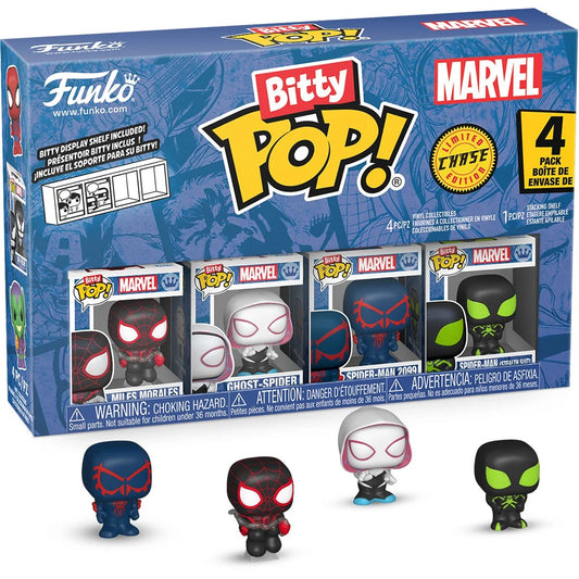 Funko Pop Bitty Spider-Man: Miles Morales 4-Pack
