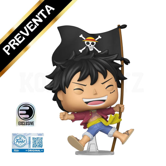 PREVENTA Funko Pop One Piece: Monkey D. Luffy with Flag - Exclusive (2214)