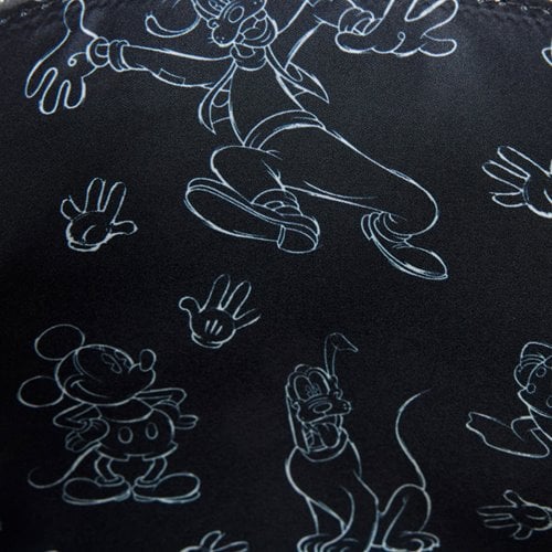 Loungefly Mickey Mouse Sketched Crossbody Bag