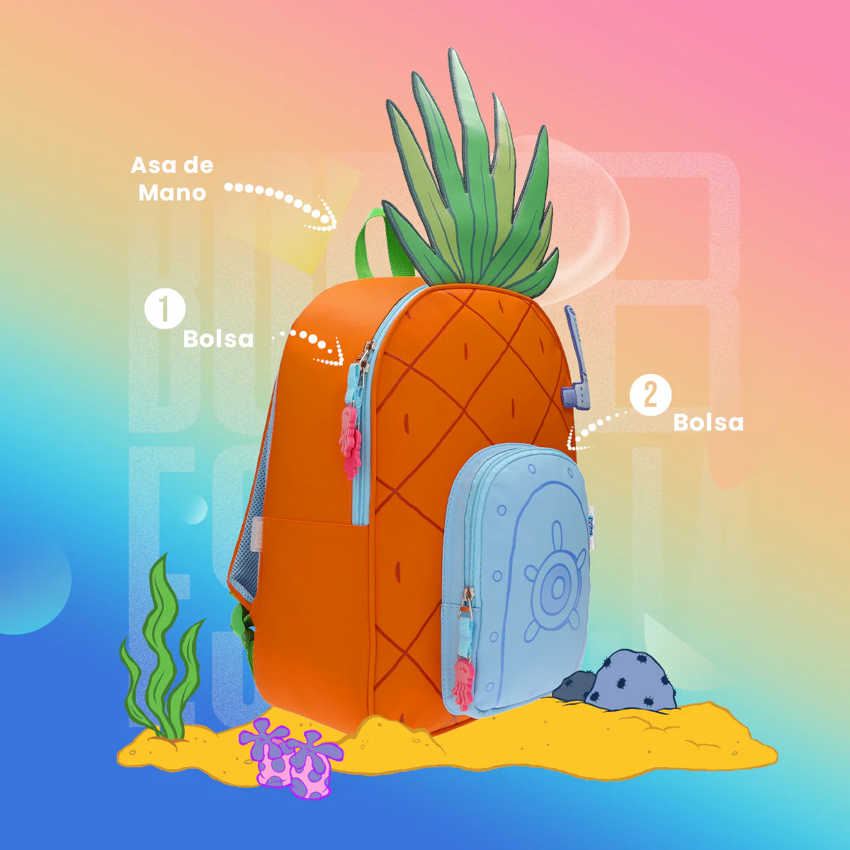 Keepack Nickelodeon Bob Esponja: Casa de Piña Mochila Full-Size