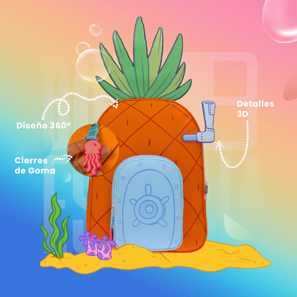 Keepack Nickelodeon Bob Esponja: Casa de Piña Mochila Full-Size