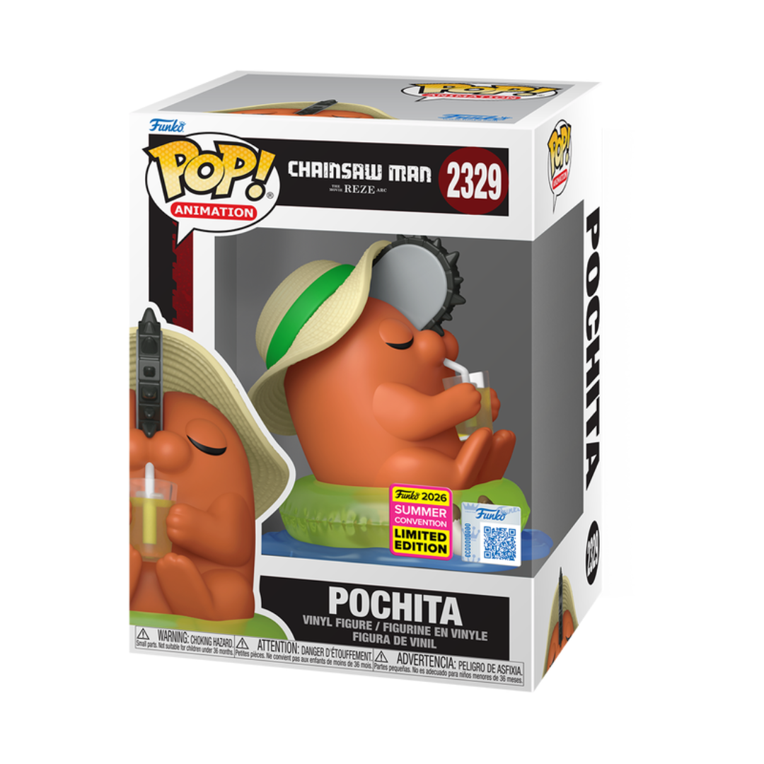 Funko Pop Chainsaw Man The Movie Reze Arc: Pochita With Sunhat - SDCC2026 Exclusive (2329)