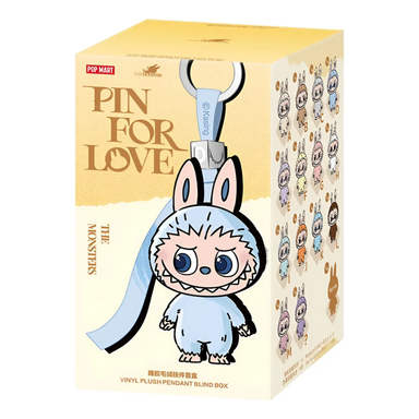 POP MART: The Monsters: Pin For Love Series Vinyl Plush Keychain Blind Box (Letters A-M)