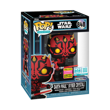 Funko Pop Limited Edition Star Wars: Darth Maul Kyber Crystal - LE SUPREME SDCC2026 Exclusive (848)